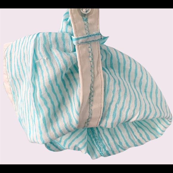 FDJ striped clear green and white long shirt Size 10 - Picture 4 of 13